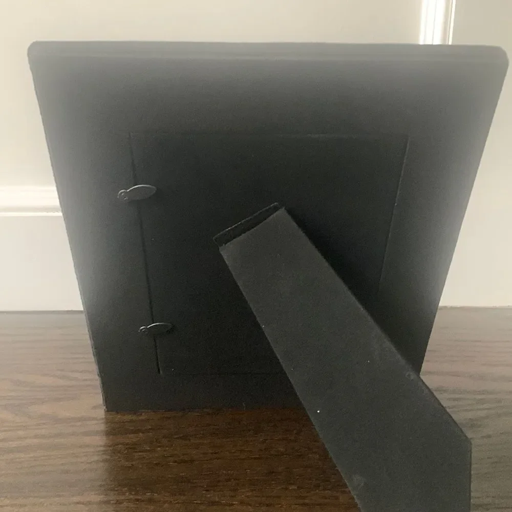Black Velvet 4x6 Picture Frame – Art Deco Studded Hollywood Regency Display